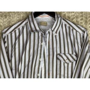Men's TOMMY BAHAMA Jeans Long Sleeve Button Front Shirt Sz Large 100%‎ Cotton